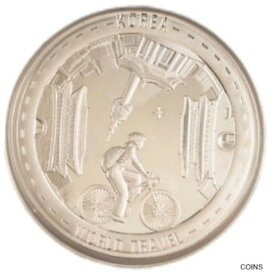 【極美品/品質保証書付】 アンティークコイン コイン 金貨 銀貨 [送料無料] 2022 1 oz Proof Niue Silver World Travel Korea Coin (In Card)