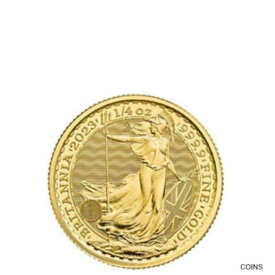 【極美品/品質保証書付】 アンティークコイン コイン 金貨 銀貨 [送料無料] 2023 1/4 oz British Gold Britannia Coin (BU)