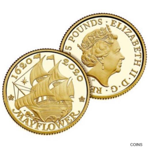  アンティークコイン コイン 金貨 銀貨  [送料無料] 2020 Proof American Gold 400th Anniversary of the Mayflower 2-Coin Set (Box Co