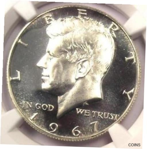 アンティークコイン コイン 金貨 銀貨 [送料無料] 1967 SMS Kennedy Half Dollar 50C Coin - NGC MS68 Cameo PQ - $825 Value!のサムネイル
