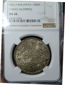 【極美品/品質保証書付】 アンティークコイン 銀貨 NGC MS66 Japan 1964 Tokyo Olympics Commemorative Silver Coin [送料無料] #sct-wr-013006-1061
