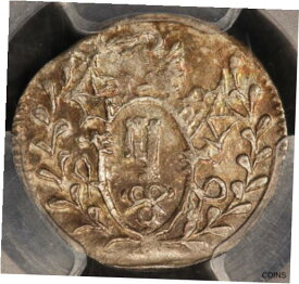 【極美品/品質保証書付】 アンティークコイン コイン 金貨 銀貨 [送料無料] 1681-MK Germany Worms Albus Silver Coin - PCGS MS 62 - KM# 123 - TOP POP-1