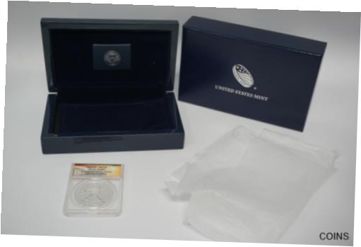  アンティークコイン コイン 金貨 銀貨  [送料無料] 2013 W American Silver Eagle Enhanced Uncirculated ANACS EU70 Coin W  Box  COA