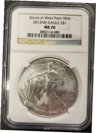 【極美品/品質保証書付】 アンティークコイン コイン 金貨 銀貨 [送料無料] 2013(W) American Silver Eagle NGC MS70 - ENN Coins #SE-080
