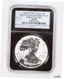 【極美品/品質保証書付】 アンティークコイン コイン 金貨 銀貨 [送料無料] 2013-W West Point Eagle 2-Coin Set NGC Early Releases SP70/PF70 Enhanced/Reverse