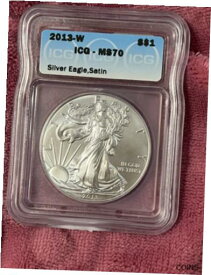 【極美品/品質保証書付】 アンティークコイン コイン 金貨 銀貨 [送料無料] 2013 W Silver Eagle, Satin! The Perfect Coin! Excellent Coin With High Grade!
