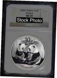 【極美品/品質保証書付】 アンティークコイン コイン 金貨 銀貨 [送料無料] 2009 China 10 Yuan Silver Panda NGC MS-70