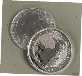 【極美品/品質保証書付】 アンティークコイン コイン 金貨 銀貨 [送料無料] Lot of 2 Silver 2023 Silver Great Britain 1 oz Silver Britannia .999 Fine Coins