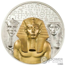 【極美品/品質保証書付】 アンティークコイン コイン 金貨 銀貨 [送料無料] LEGACY OF THE PHARAOHS Gilded Proof 3 Oz Silver Coin 20$ Cook Islands 2022