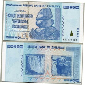 【極美品/品質保証書付】 アンティークコイン コイン 金貨 銀貨 [送料無料] 2008 One Hundred Trillion Dollars Zimbabwe UV Passed w/ Certificate