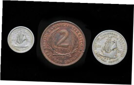 【極美品/品質保証書付】 アンティークコイン 硬貨 BRITISH CARIBBEAN TERRITORIES EASTERN GROUP, 3 COINS, British Royal Mint [送料無料] #ocf-wr-013259-287