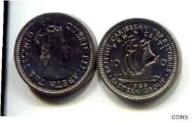 【極美品/品質保証書付】 アンティークコイン 硬貨 BRITISH CARIBBEAN TERRITORIES 10 Cents Coin Looks new Queen Elizabeth II Money [送料無料] #ocf-wr-013259-309