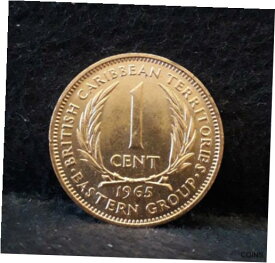 【極美品/品質保証書付】 アンティークコイン 硬貨 1965 British East Caribbean Territories cent, red UNC, KM-2 (EC2) [送料無料] #oof-wr-013259-342