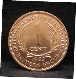 【極美品/品質保証書付】 アンティークコイン 硬貨 1965 British East Caribbean Territories cent, red UNC, KM-2 (EC4) [送料無料] #oof-wr-013259-378