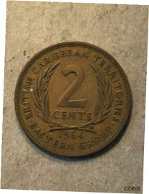 【極美品/品質保証書付】 アンティークコイン コイン 金貨 銀貨 [送料無料] 1964 2 (TWO) Cent Coin British Caribbean Territories Eastern Group A Beauty!
