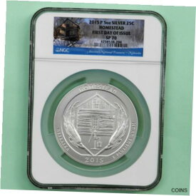 1936-D アーカンソー シルバー 記念品 半ドルグレード NGC MS66 2015-P 5oz Silver 25 C ATB Homestead NGC SP 70 FIRST DAY OF ISSUE
