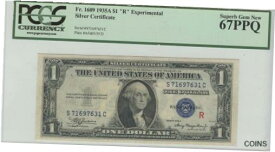 【極美品/品質保証書付】 アンティークコイン 銀貨 1935 A $1 "R" Experimental Silver Certificate FR 1609 PCGS Superb Gem MS67 PPQ [送料無料] #sot-wr-013307-1672