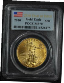 【極美品/品質保証書付】 アンティークコイン 金貨 2010 1 Oz Gold $50 Fifty Dollar American Gold Eagle PCGS MS 70 [送料無料] #got-wr-013307-531