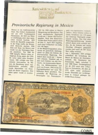 【極美品/品質保証書付】 アンティークコイン コイン 金貨 銀貨 [送料無料] Banknote Letter , Mexico 1 Peso 1914 Used Banknote