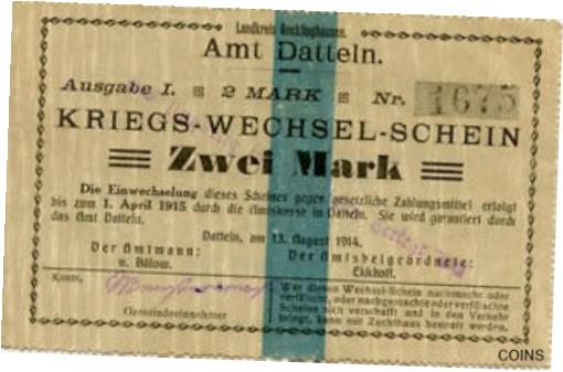  アンティークコイン コイン 金貨 銀貨  [送料無料] Germany Mark 1914 Datteln Nr1675