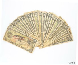 【極美品/品質保証書付】 アンティークコイン コイン 金貨 銀貨 [送料無料] 1914 Mexico Revolution 5 Peso Notes Lot (30) VF Gobierno Provisional P#S702b