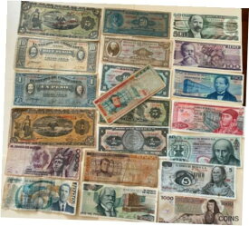 【極美品/品質保証書付】 アンティークコイン コイン 金貨 銀貨 [送料無料] MEXICO SET 21 BANKNOTES LOT 70'S 1914 1 5 10 20 50 100 500 1000 pesos Collection