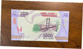 【極美品/品質保証書付】 アンティークコイン 硬貨 Madagascar 1000 Ariary 2017 P-100 UNC [送料無料] #oof-wr-013365-1523