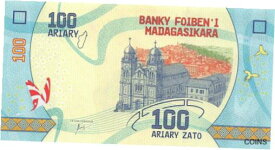 【極美品/品質保証書付】 アンティークコイン 硬貨 Madagascar 100 Ariary ND. 2017 Series D Uncirculated Banknote G10 [送料無料] #oof-wr-013365-2849