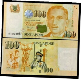 【極美品/品質保証書付】 アンティークコイン コイン 金貨 銀貨 [送料無料] SINGAPORE 100 DOLLARS P-50 2018 1 House UNC RED CROSS ST.JOHN POLICE SCOUT NOTE