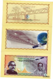 【極美品/品質保証書付】 アンティークコイン 硬貨 New! New!! Bangladesh 70 Taka-Commemorative Bank Note-20118-UNC With Folder [送料無料] #oof-wr-013367-775