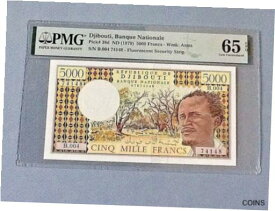 【極美品/品質保証書付】 アンティークコイン 硬貨 Djibouti 5,000 Francs P-38d ND(1979) PMG 65 EPQ [送料無料] #oof-wr-013370-1945