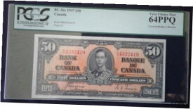 【極美品/品質保証書付】 アンティークコイン 硬貨 1937, Bank Of Canada $50 BC-26c Coyne / Towers PCGS VERY CHOICE NEW 64 [送料無料] #oot-wr-013372-1085