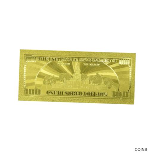 アンティークコイン コイン 金貨 銀貨 [送料無料] US Frosted Gold Plated One Hundred Dollars Classic Banknotes Collections 10pcs 2