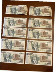 【極美品/品質保証書付】 アンティークコイン コイン 金貨 銀貨 [送料無料] El Banco De Mexico Bank Notes. Lot Of 10. Series EB. Mexico D.F. 1989.