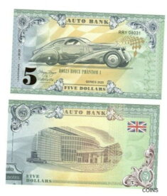 【極美品/品質保証書付】 アンティークコイン 硬貨 2000 5$ Auto Banknote Fantasy Private issue UK Rolls Royce Phantom I - UV Light [送料無料] #oof-wr-013383-3189