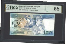 【極美品/品質保証書付】 アンティークコイン コイン 金貨 銀貨 [送料無料] Portugal 100 Escudos 3-12-1987 P179d About Uncirculated