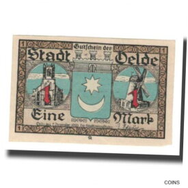 【極美品/品質保証書付】 アンティークコイン コイン 金貨 銀貨 [送料無料] [#669896] Banknote, Germany, Oelde Stadt, 1 Mark, personnage, 1920, 1920-12-07,