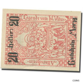 【極美品/品質保証書付】 アンティークコイン コイン 金貨 銀貨 [送料無料] [#281423] Banknote, Austria, Morzg, 20 Heller, personnage, 1920, UNC Mehl: