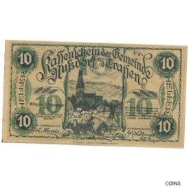 【極美品/品質保証書付】 アンティークコイン コイン 金貨 銀貨 [送料無料] [#284180] Banknote, Austria, Traisen, 10 Heller, Eglise, 1920, UNC Mehl:FS 67