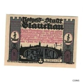 【極美品/品質保証書付】 アンティークコイン コイン 金貨 銀貨 [送料無料] [#321139] Banknote, Germany, Glauchau Stadt, 1/2 Mark, personnage 2, 1921, 1921-