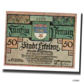 【極美品/品質保証書付】 アンティークコイン コイン 金貨 銀貨 [送料無料] [#669737] Banknote, Germany, Erkelenz Stadt, 50 Pfennig, personnage 1, 1921, 192