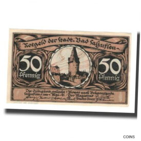 【極美品/品質保証書付】 アンティークコイン コイン 金貨 銀貨 [送料無料] [#320289] Banknote, Germany, Salzuflen, Bad Stadt, 50 Pfennig, personnage, 1921