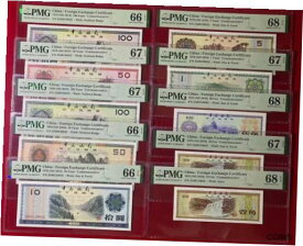 【極美品/品質保証書付】 アンティークコイン コイン 金貨 銀貨 [送料無料] 10pcs Foreign Exchange Set 1979 / 1988 Bank Of China Same Number Rare