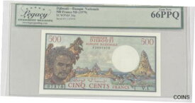 【極美品/品質保証書付】 アンティークコイン コイン 金貨 銀貨 [送料無料] Djibouti Banque Nationale 500 Francs East Africa 1979 Legacy Gem New 66PPQ