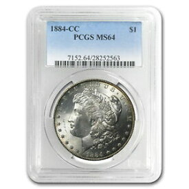 【極美品/品質保証書付】 アンティークコイン コイン 金貨 銀貨 [送料無料] 1884-CC Morgan Dollar MS-64 PCGS - SKU #11983