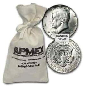 【極美品/品質保証書付】 アンティークコイン コイン 金貨 銀貨 [送料無料] 40% Silver Coins $100 Face Value Bag Avg Circ - SKU #47