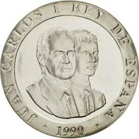 【極美品/品質保証書付】 アンティークコイン コイン 金貨 銀貨 [送料無料] [#16907] Spain, Juan Carlos I, 2000 Pesetas, 1990, Madrid, MS(65-70), Silver