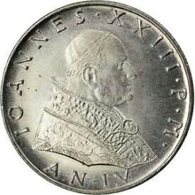 【極美品/品質保証書付】 アンティークコイン コイン 金貨 銀貨 [送料無料] [#901642] Coin, VATICAN CITY, John XXIII, 50 Lire, 1962, Roma, MS(63), Stainless