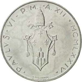 【極美品/品質保証書付】 アンティークコイン コイン 金貨 銀貨 [送料無料] [#87930] VATICAN CITY, 100 Lire, 1974, KM #122, MS(63), Stainless Steel, 27.9