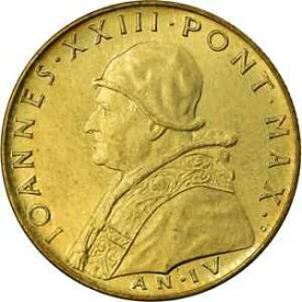 【極美品/品質保証書付】 アンティークコイン コイン 金貨 銀貨 [送料無料] [#901649] Coin, VATICAN CITY, John XXIII, 20 Lire, 1962, MS(63)